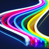 ریسه نئون فلکسی pvc زردلیمویی 12 ولت 6*12