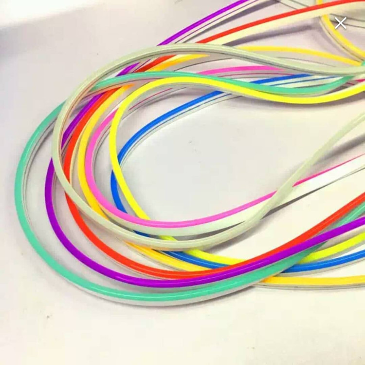 ریسه نئون فلکسی pvc آبی 12 ولت 6*12